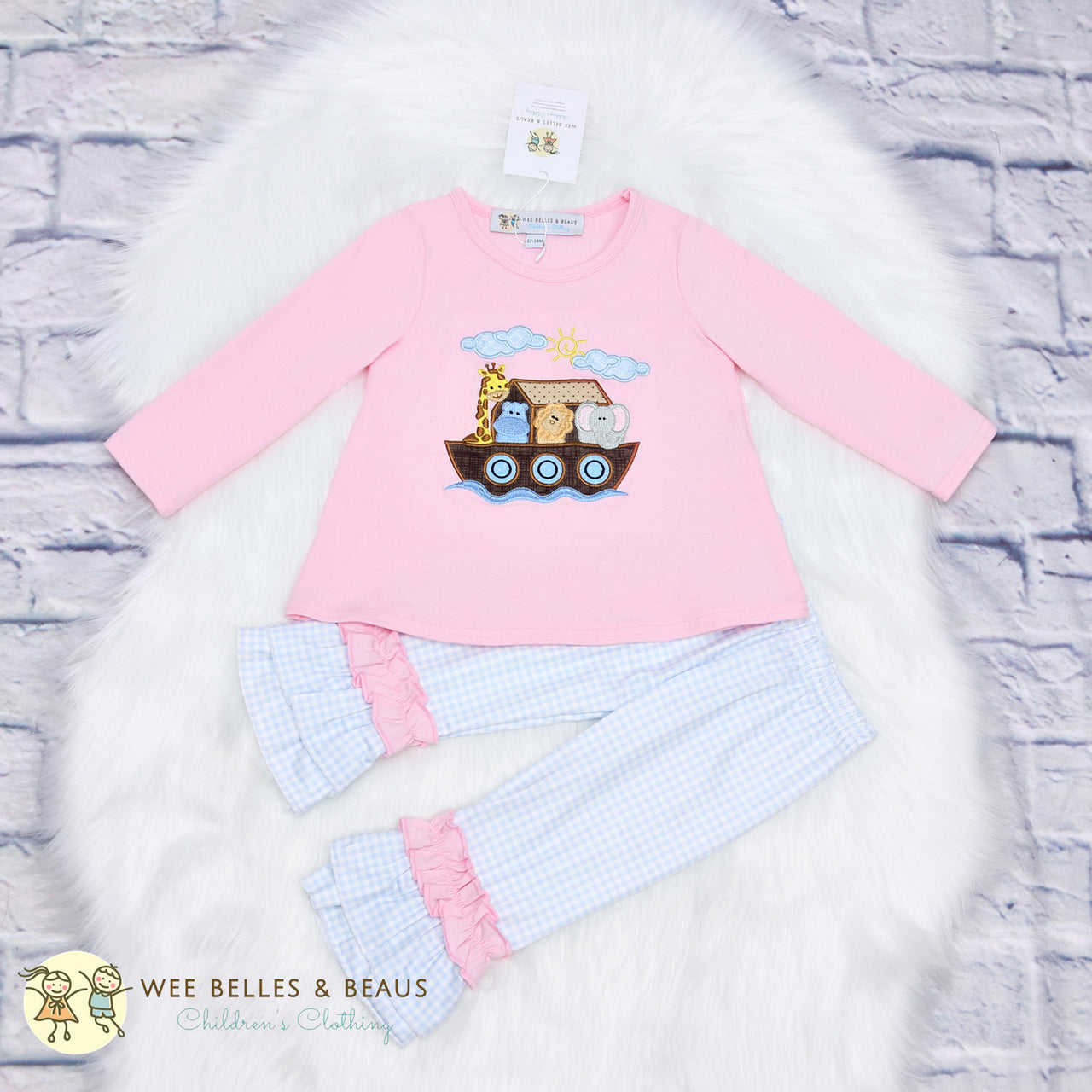 Noah's Ark Girl Ruffle Set