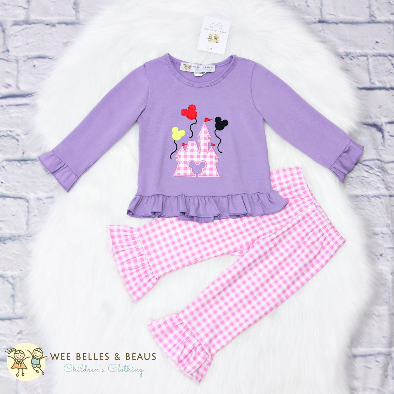 Balloons & Castle Girl Pant Set