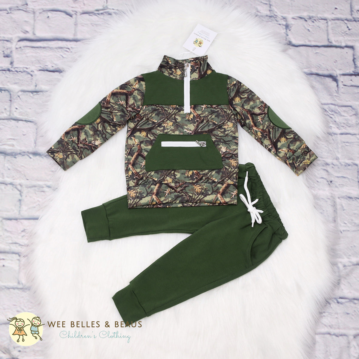 Green Camo Boy Jogger