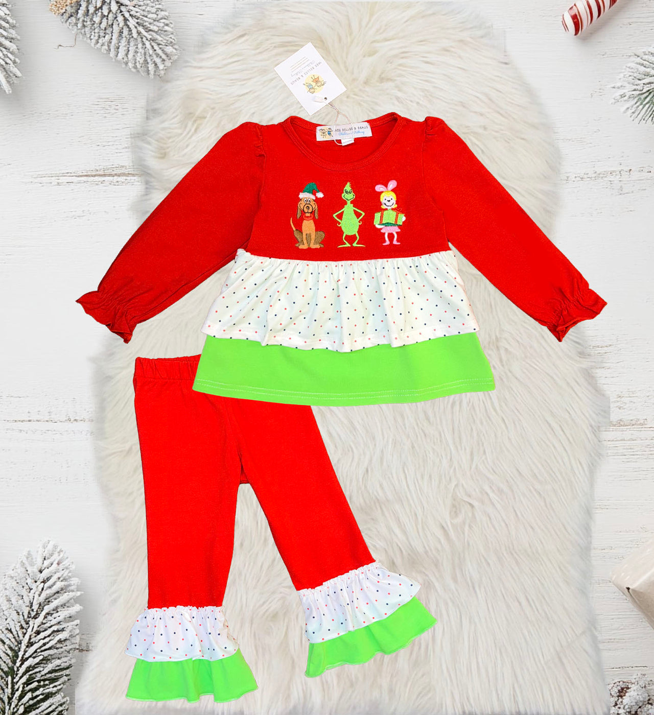 Green Character & Friends Girl Pant Set