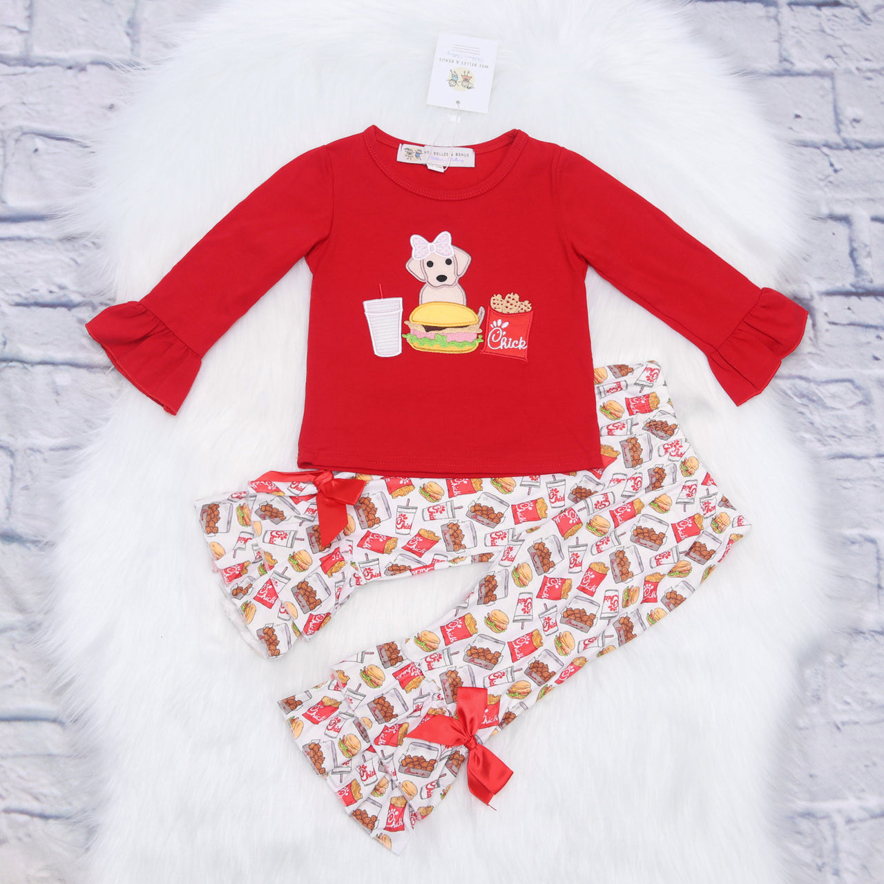 Chic Fil A & Pup Pant Set