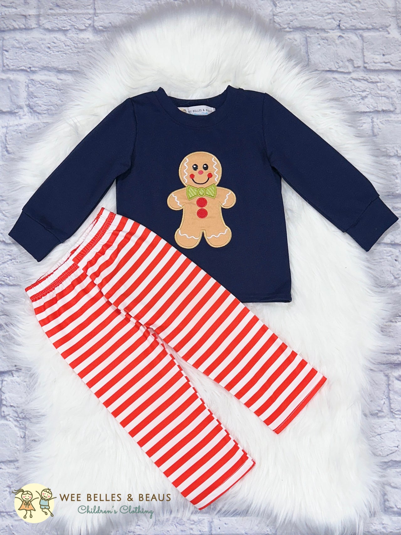 Navy & Red Gingerbread Man BPS