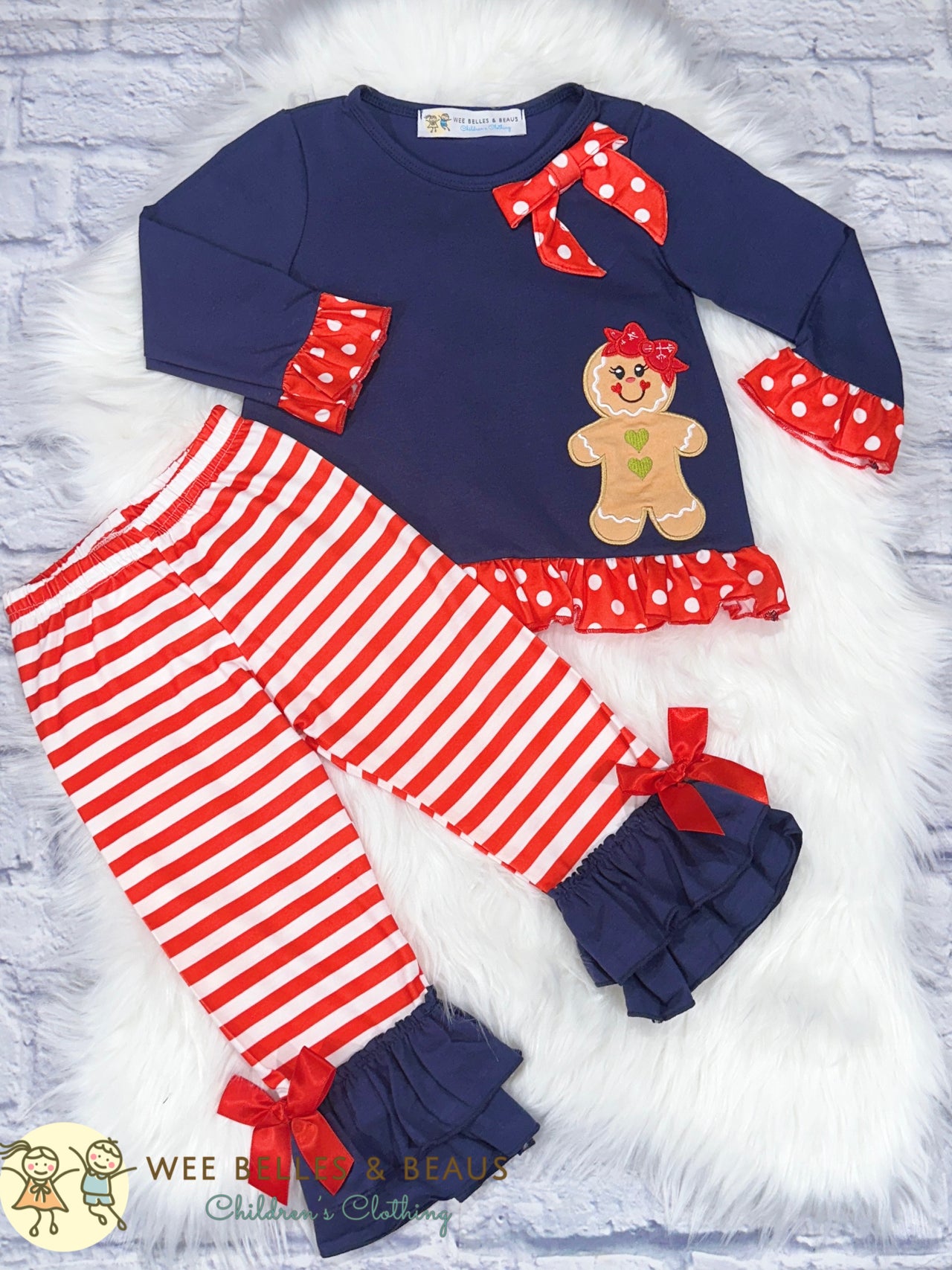 Navy & Red Gingerbread Man GPS