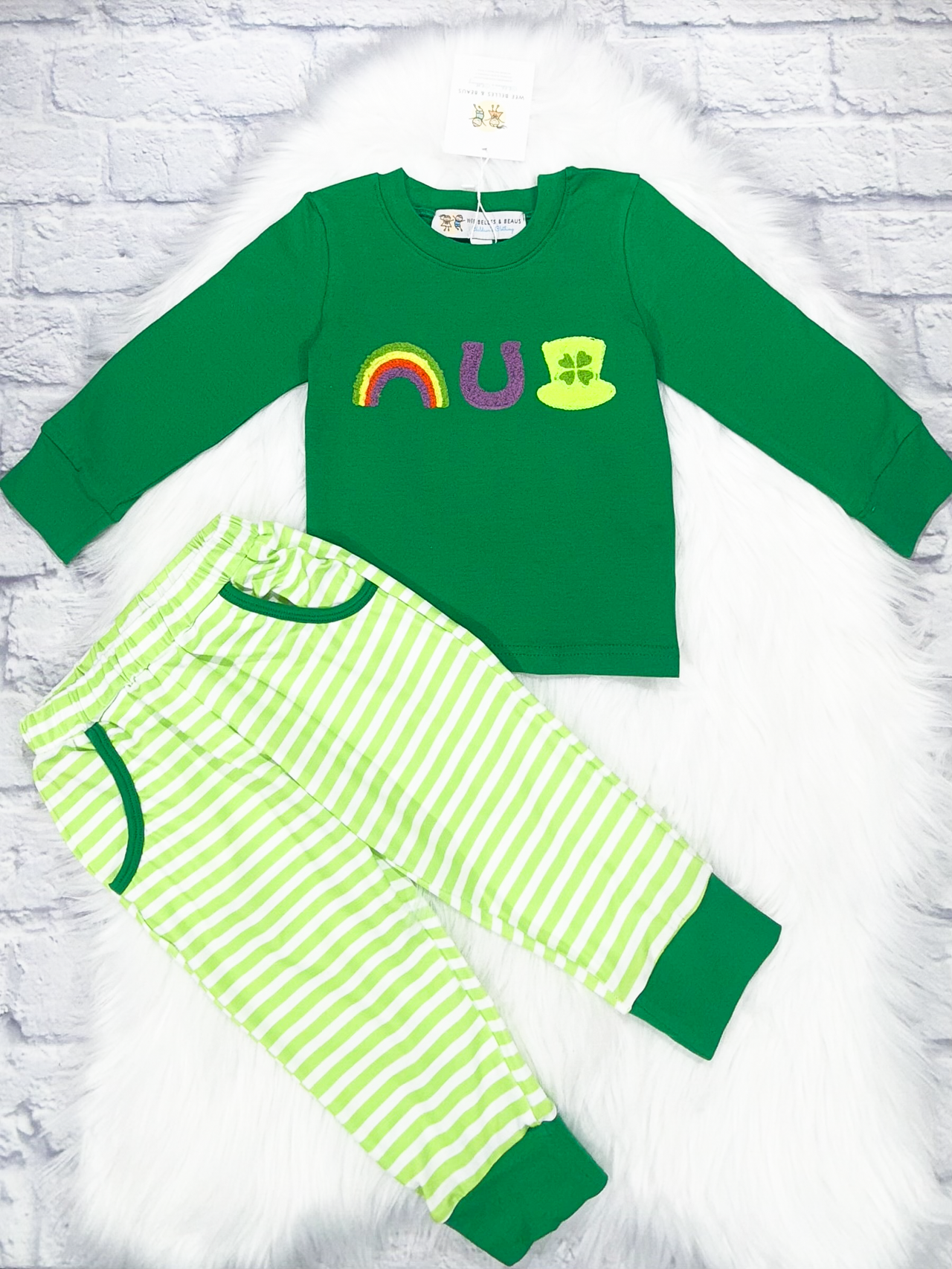 French Knot Lucky Charms Boy Pant Set