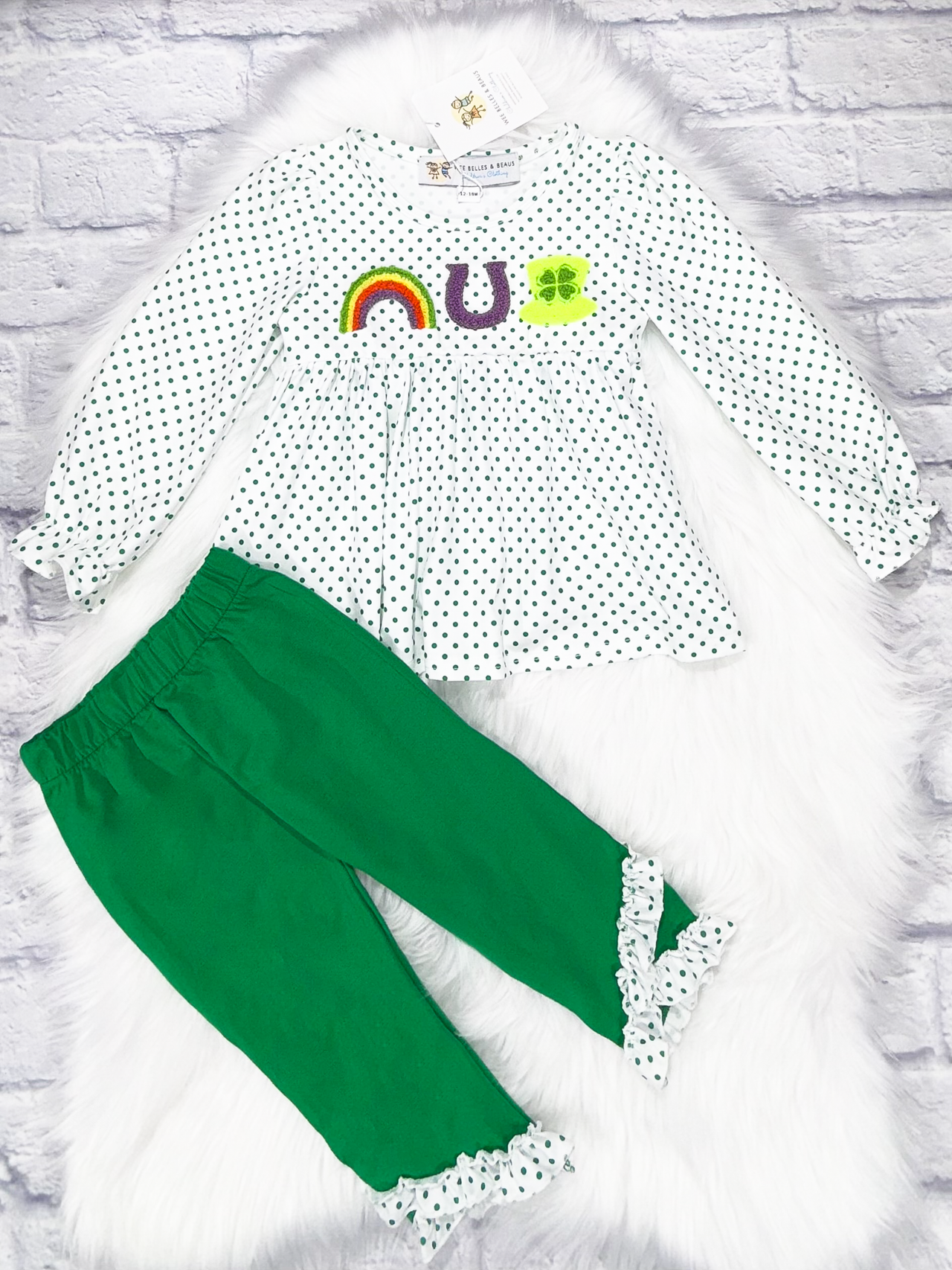 French Knot Lucky Charms Girl Pant Set