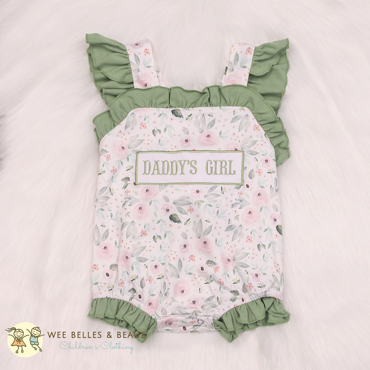 Sage & Floral Daddy's Girl Bubble