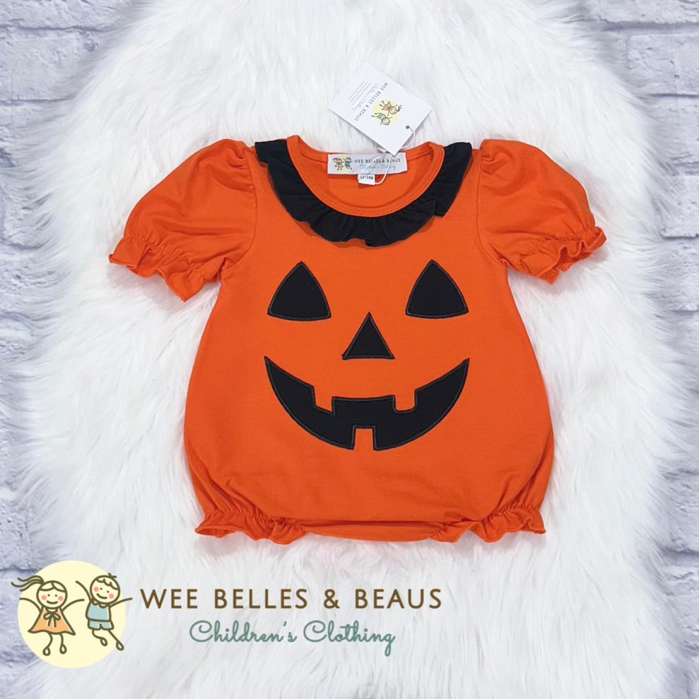 Orange & Black Halloween Girl Bubble