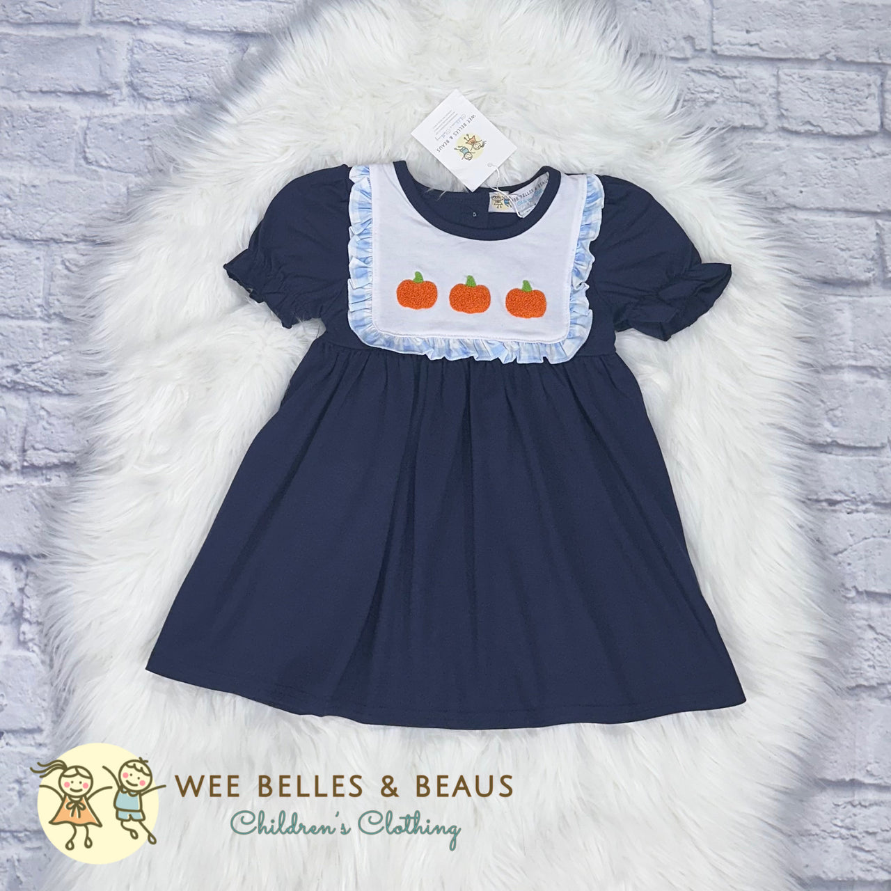 STONE FRENCHKNOT PUMPKIN DRESS