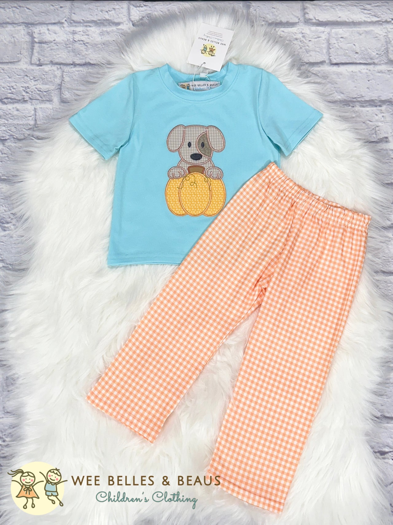 PUPPYDOG & PUMPKIN APPLIQUE BPS