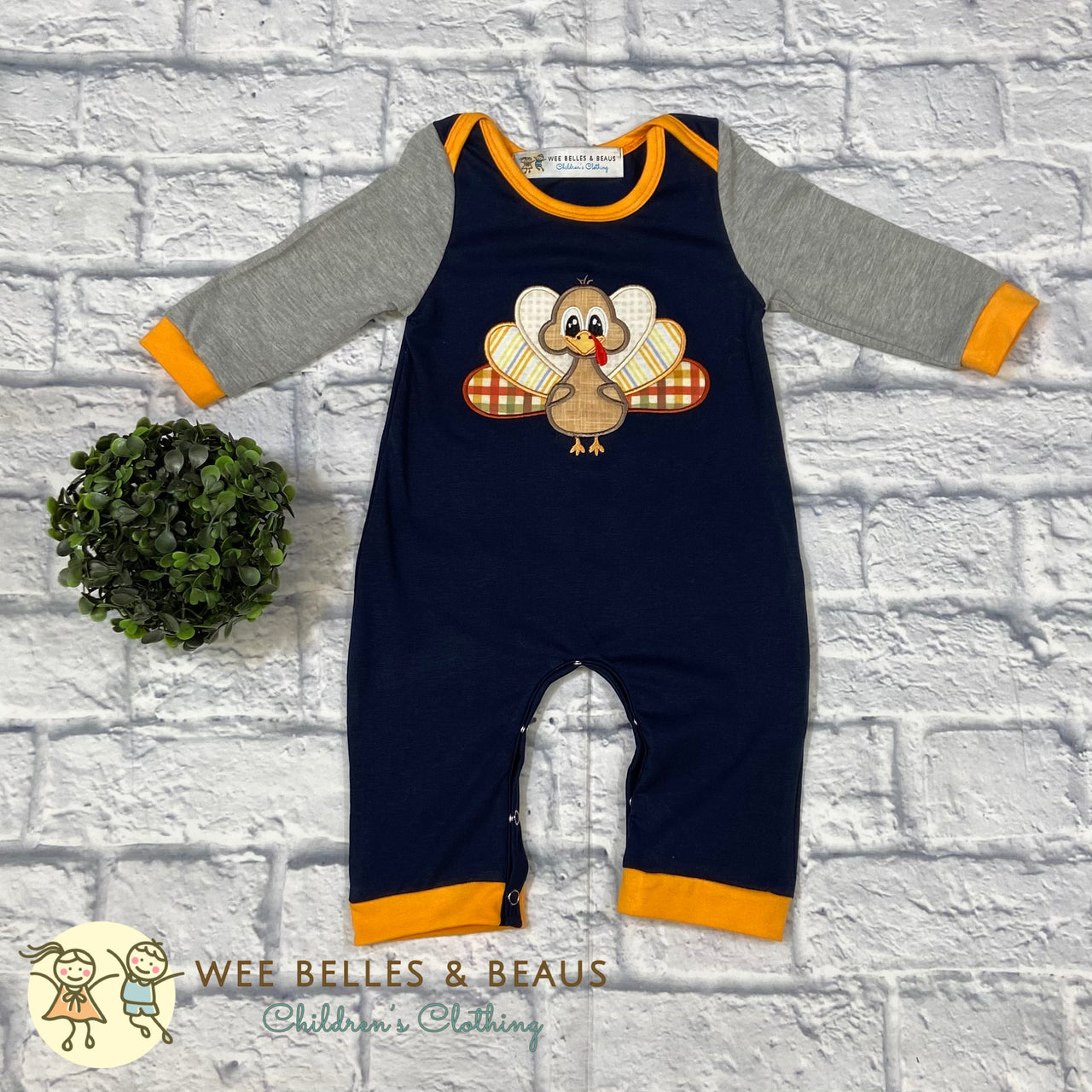 NAVY & TURKEY ROMPER BR