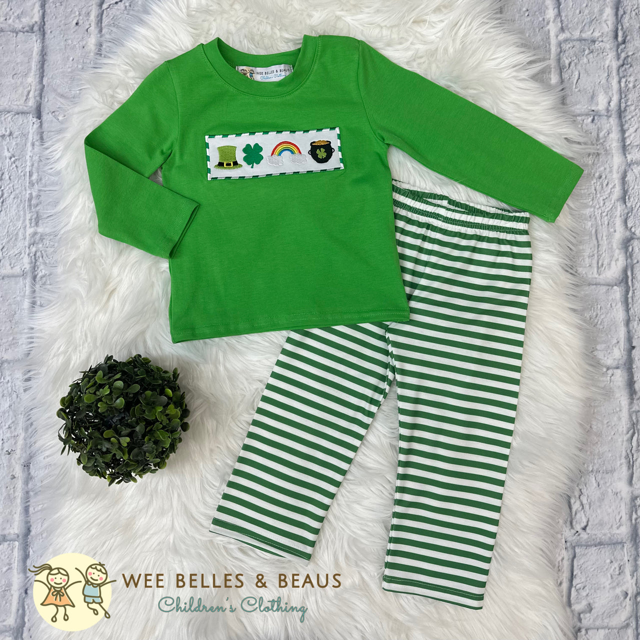 St Patrick's Day Green & Stripes BPS